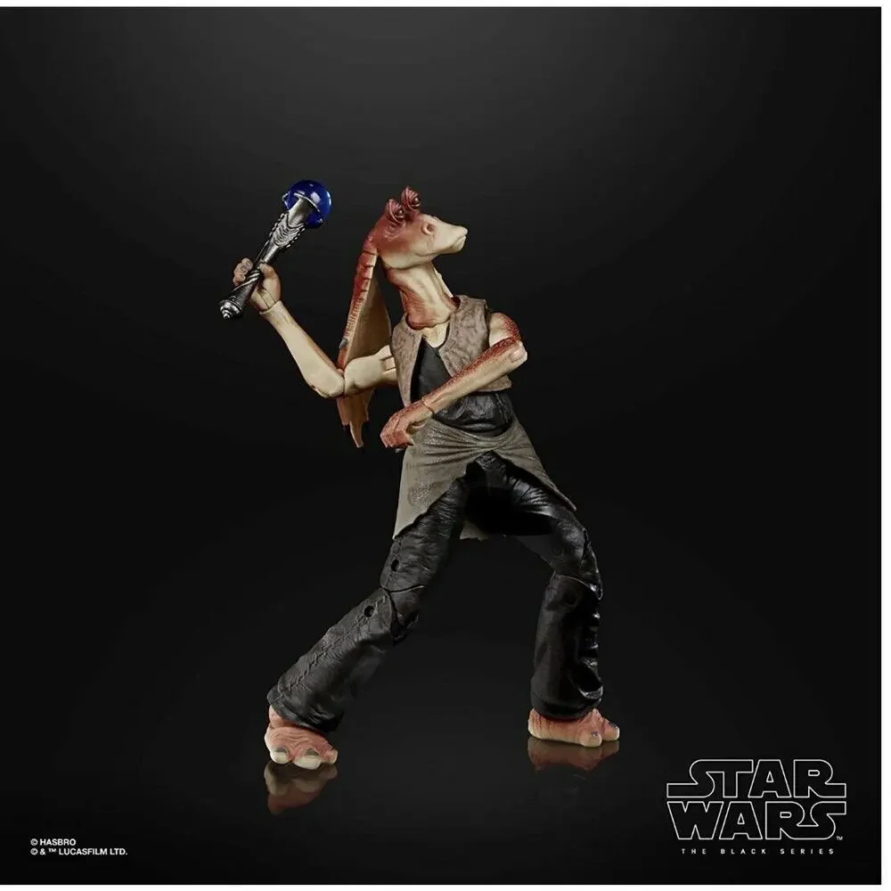 STAR WARS BLACK SERIES JAR JAR BINKS 2021 DELUXE #01 THE PHANTOM MENACE IN HAND